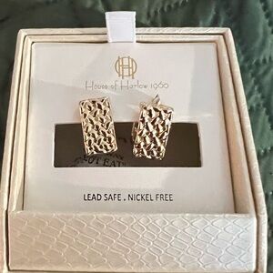 House of Harlow 1960 Silver Earrings